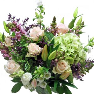 Zachtroze Hortensia Boeket