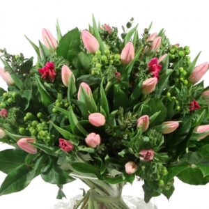 Roze Tulpen Veld Boeket